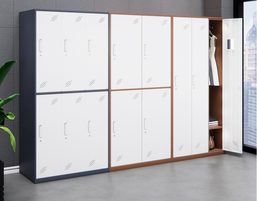 Knock-Down Multi-Door Steel Employee Locker with C